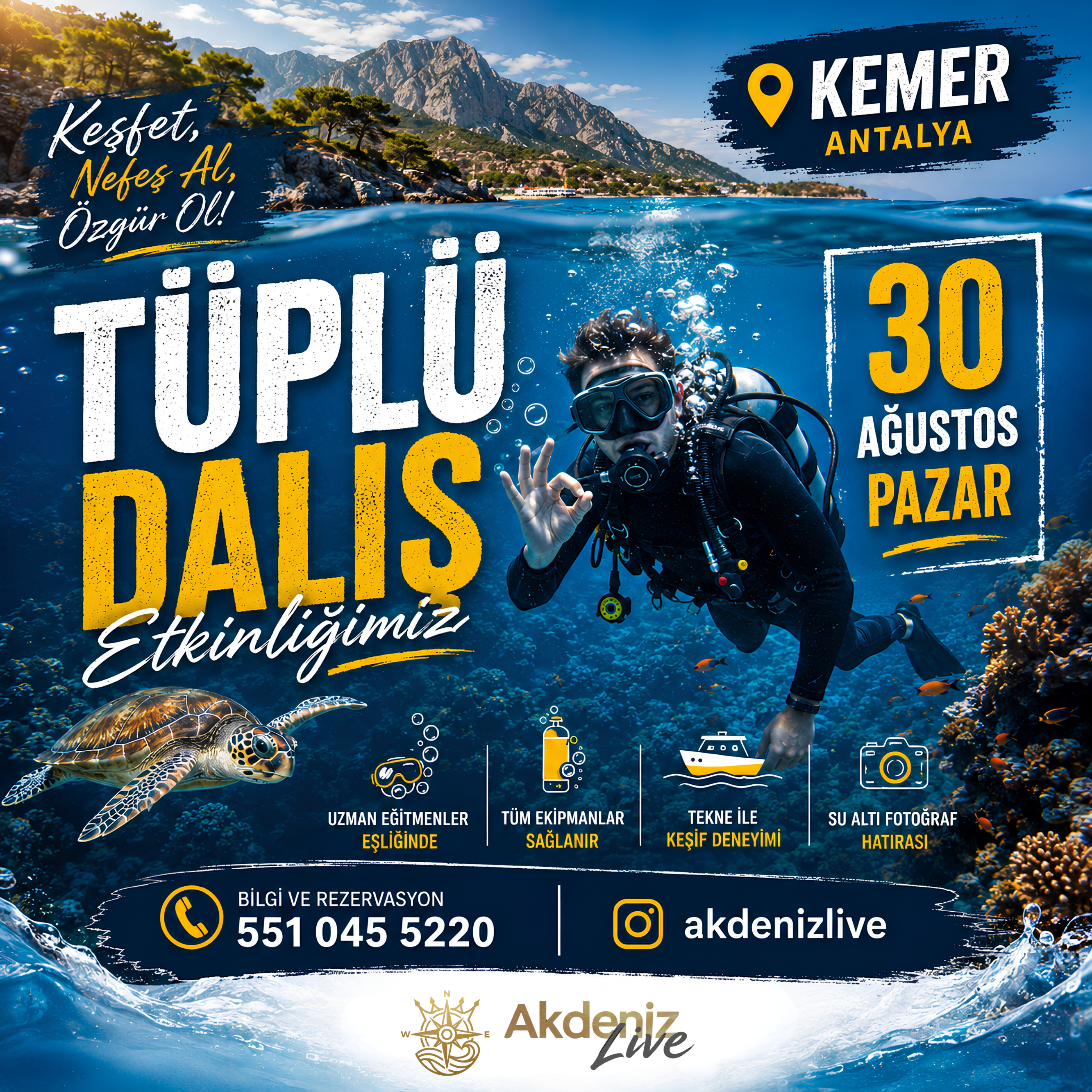 Akdeniz Live SUP – Gün Doğumu Etkinliği🌊☀️